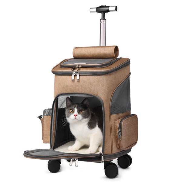 Portable Folding Trolley Pet Backpack